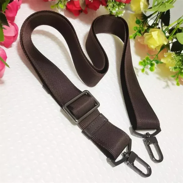 Nylon Black Strap 3.8cm Wide Adjustable Crossbody Bag Shoulder